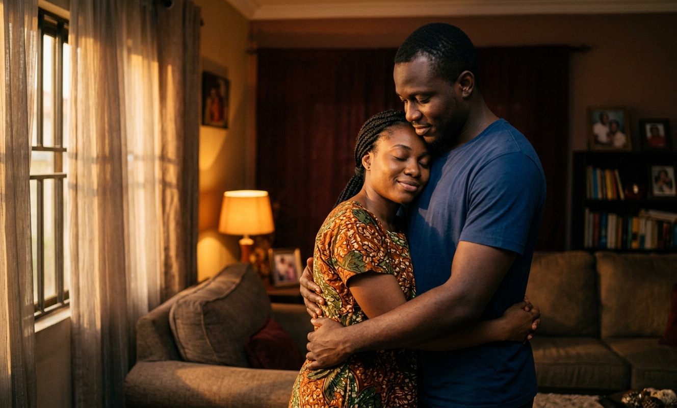 Couple reconnecting